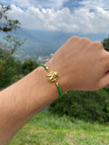 PULSERA HERRADURA CABALLO VERDE